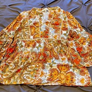 Women’s boho blouse with bell sleeves